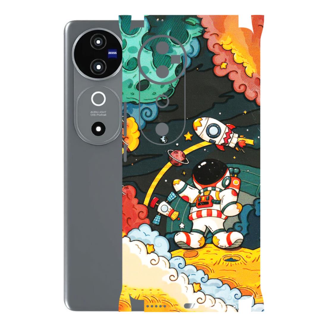 VIVO Z/V/X/T/U/S Series Phone Skins (All Models) - Astronauts & Spaceship - 3D Embossed Finish (L-145) Vivo V40 5G