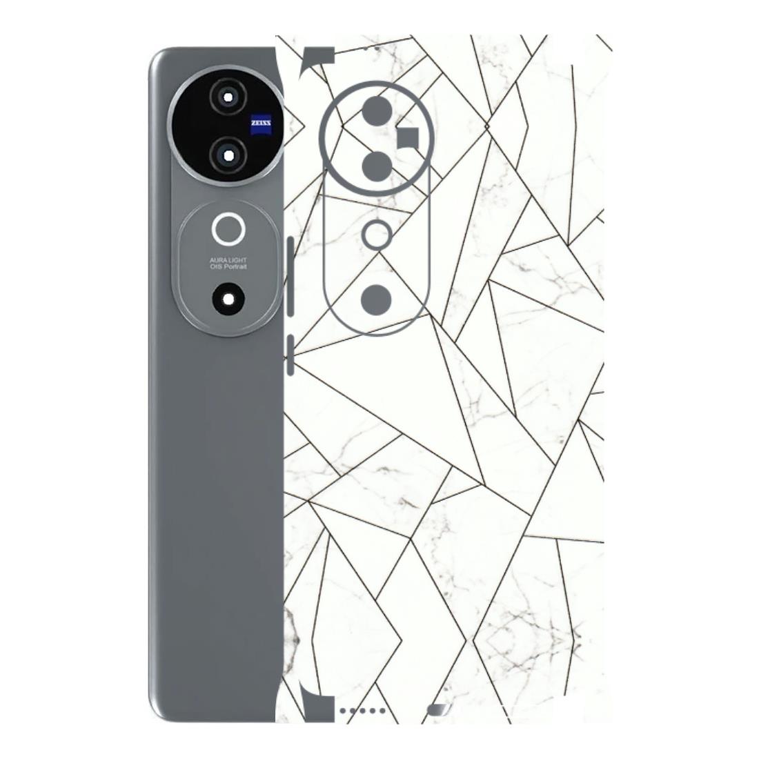 VIVO Z/V/X/T/U/S Series Phone Skins (All Models) - Luxury White Marble Effect - 3D Embossed Finish (L-168) Vivo V40 5G