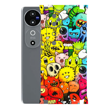 VIVO Z/V/X/T/U/S Series Phone Skins (All Models) - Angry Funkies - 3D Embossed Finish (L-169) Vivo V40 5G