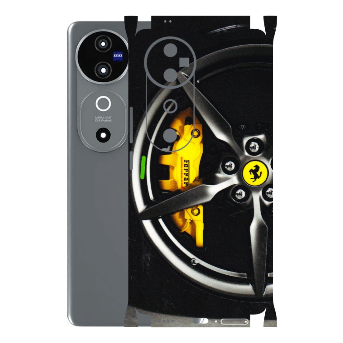 VIVO Z/V/X/T/U/S Series Phone Skins (All Models) - Ferrari Wheel Alloy - 3D Embossed Finish (L-173) Vivo V40 5G