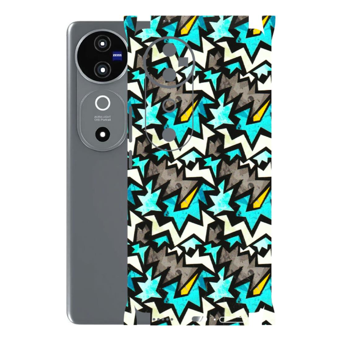 VIVO Z/V/X/T/U/S Series Phone Skins (All Models) - Funky Zig Zag - 3D Embossed Finish (L-223) Vivo V40 5G