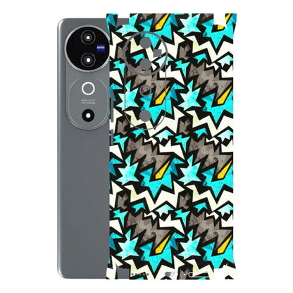 VIVO Z/V/X/T/U/S Series Phone Skins (All Models) - Funky Zig Zag - 3D Embossed Finish (L-223) Vivo V40 5G