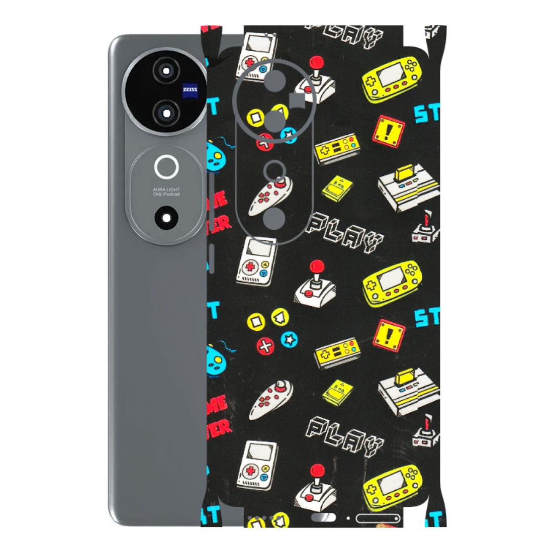 VIVO Z/V/X/T/U/S Series Phone Skins (All Models) - Gaming Doodles - 3D Embossed Finish (L-224) Vivo V40 5G