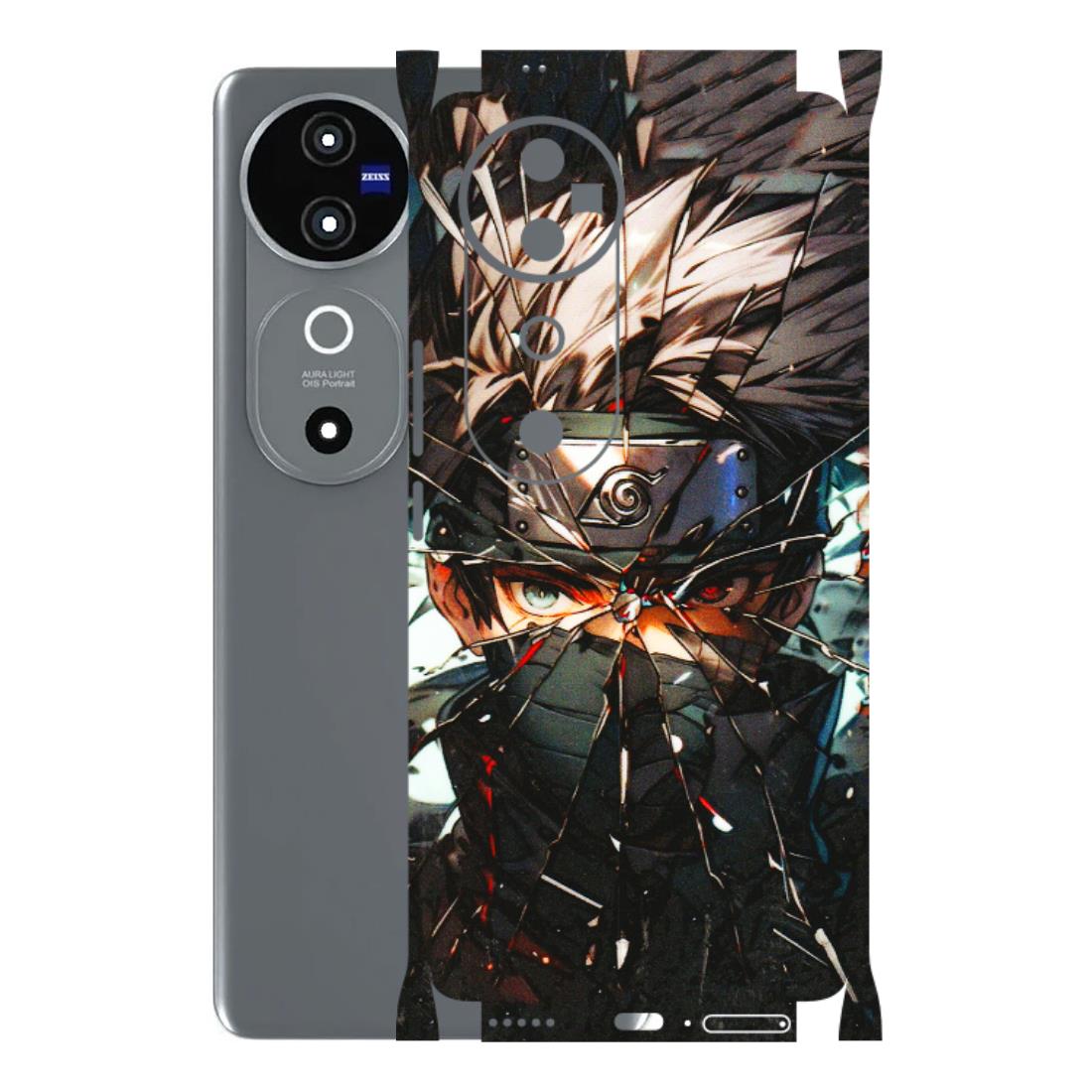 VIVO Z/V/X/T/U/S Series Phone Skins (All Models) - Kakashi Shattered Glass Effect - 3D Embossed Finish (L-237) Vivo V40 5G
