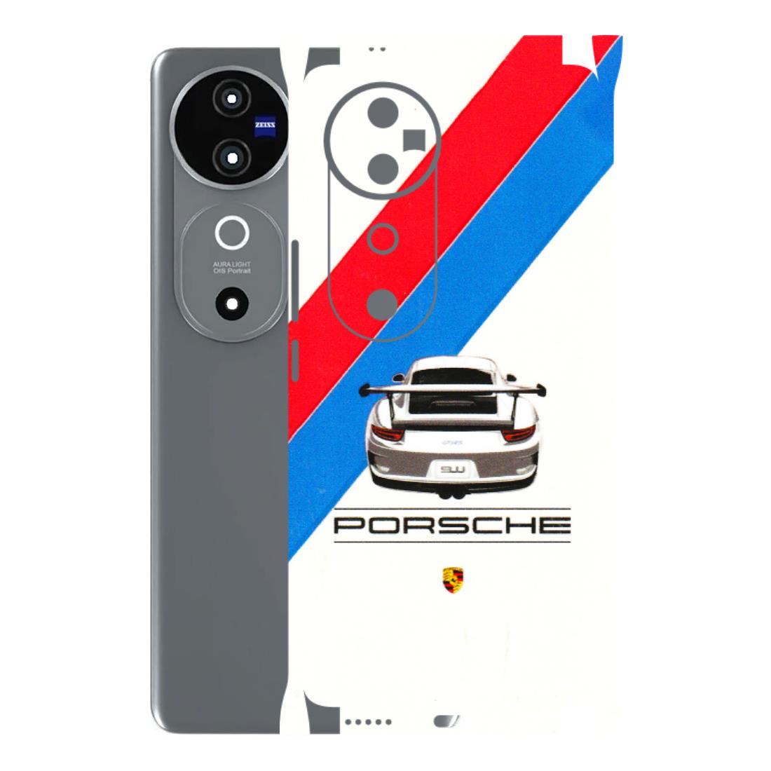 VIVO Z/V/X/T/U/S Series Phone Skins (All Models) - Porche Car Sober Logo - 3D Embossed Finish (L-248) Vivo V40 5G