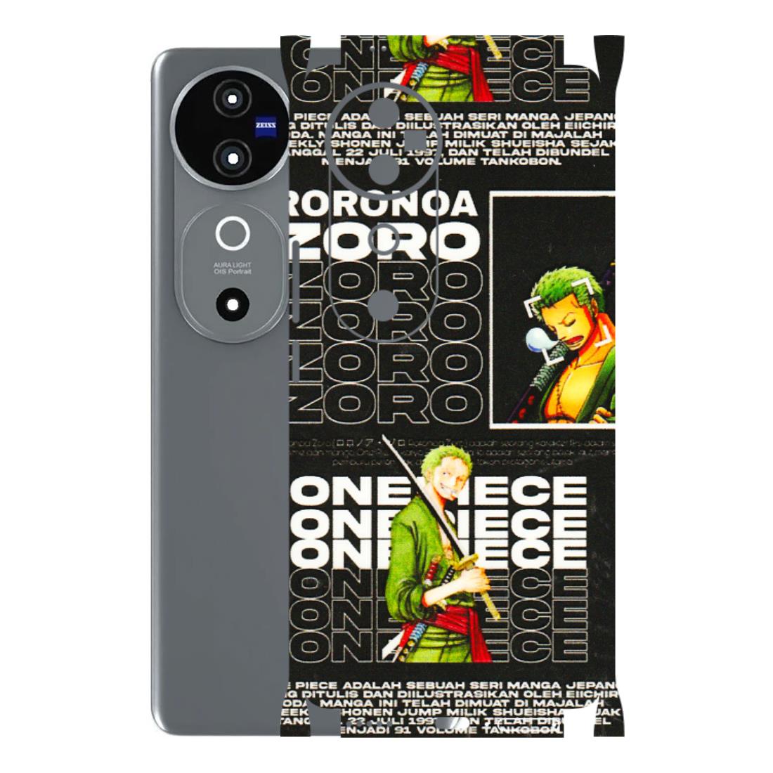 VIVO Z/V/X/T/U/S Series Phone Skins (All Models) - One Piece Zoro - 3D Embossed Finish (L-250) Vivo V40 5G