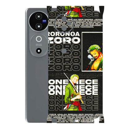 VIVO Z/V/X/T/U/S Series Phone Skins (All Models) - One Piece Zoro - 3D Embossed Finish (L-250) Vivo V40 5G