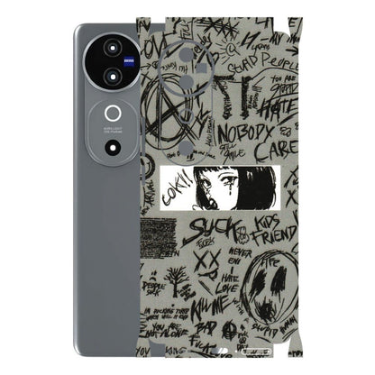 VIVO Z/V/X/T/U/S Series Phone Skins (All Models) - Never Have Love Anime - 3D Embossed Finish (L-260) Vivo V40 5G