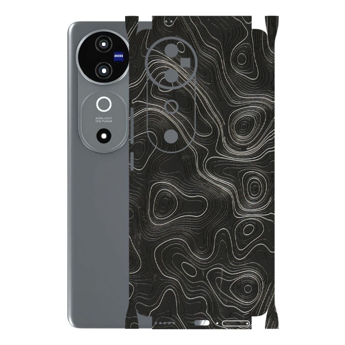 VIVO Z/V/X/T/U/S Series Phone Skins (All Models) - Abstract White Line Map - 3D Embossed Finish (L-269) Vivo V40 5G
