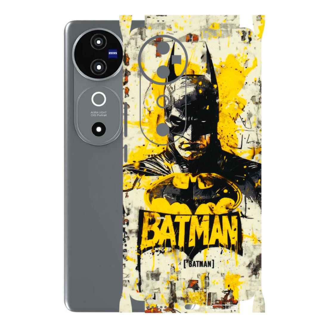 VIVO Z/V/X/T/U/S Series Phone Skins (All Models) - Batman Yellow BT - 3D Embossed Finish (L-304) Vivo V40 5G