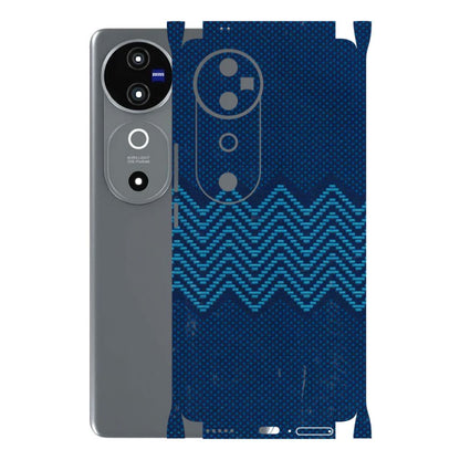 VIVO Z/V/X/T/U/S Series Phone Skins (All Models) - Blue Sober Waves - 3D Embossed Finish (L-306) Vivo V40 5G