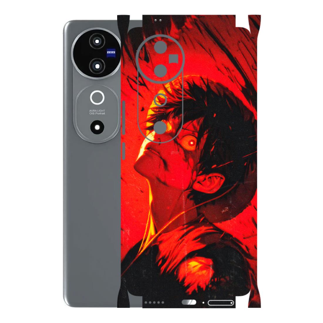 VIVO Z/V/X/T/U/S Series Phone Skins (All Models) - D.Luffy Power Up One Piece Anime - 3D Embossed Finish (L-326) Vivo V40 5G