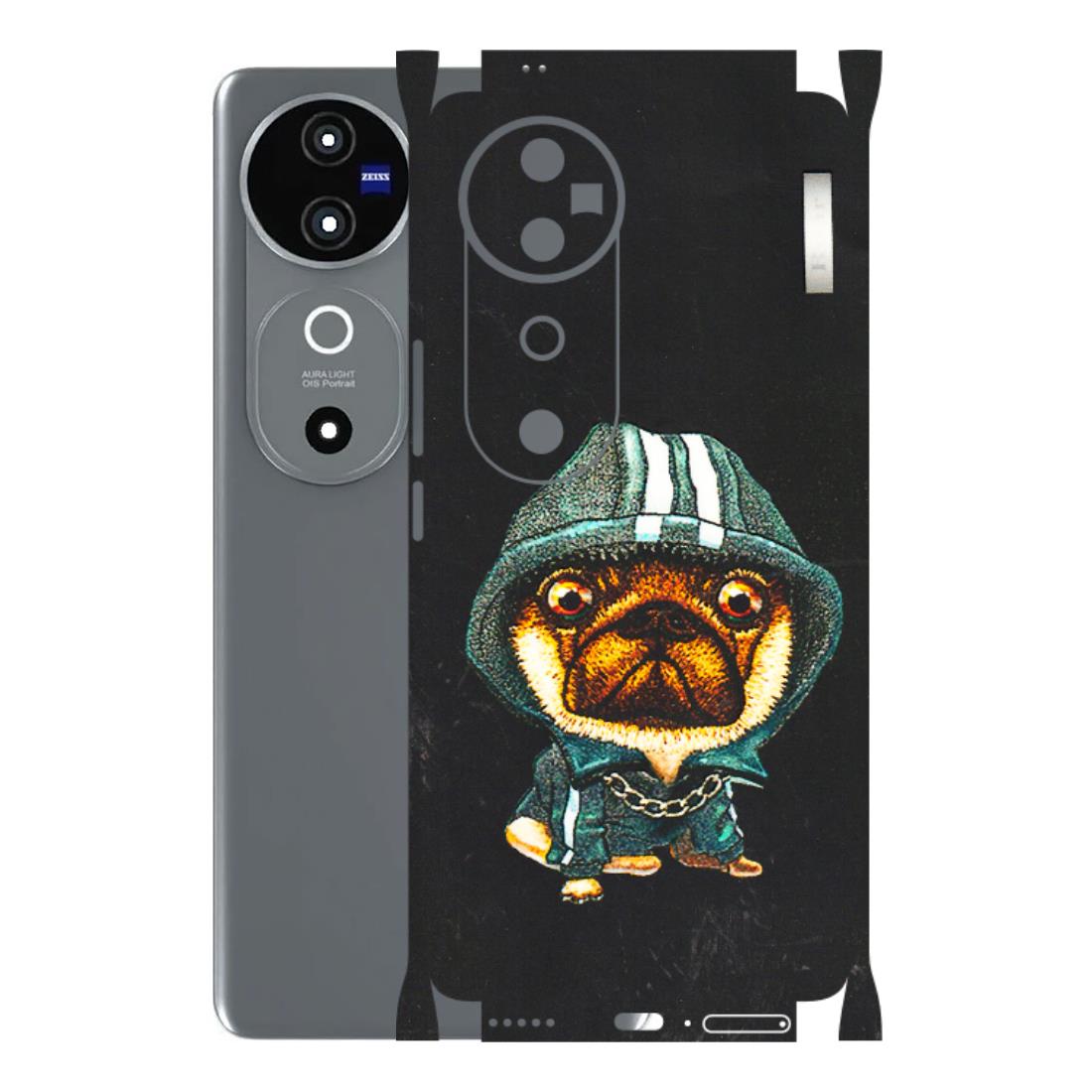 VIVO Z/V/X/T/U/S Series Phone Skins (All Models) - Puppy N Hoodie - 3D Embossed Finish (L-90) Vivo V40 5G