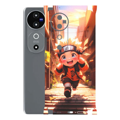 VIVO Z/V/X/T/U/S Series Phone Skins (All Models) - Naruto Cute Toon Running - Matte Finish (M-04) Vivo V40 5G