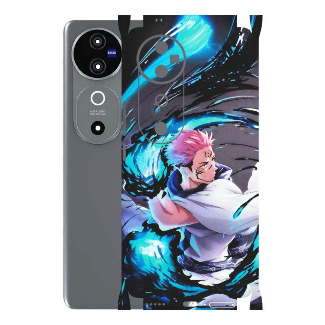 VIVO Z/V/X/T/U/S Series Phone Skins (All Models) - New Jujutsu Kaisen Grey Blue Anime - Matte Finish (M-127) Vivo V40 5G
