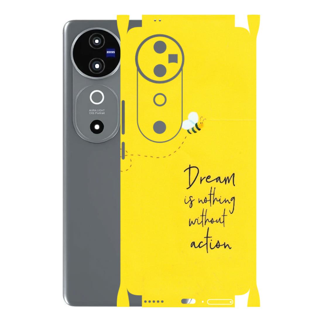 VIVO Z/V/X/T/U/S Series Phone Skins (All Models) - Dream Is Nothing Without Action - Matte Finish (M-138) Vivo V40 5G