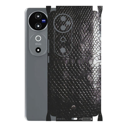 VIVO Z/V/X/T/U/S Series Phone Skins (All Models) - Black Snack Leather - Matte Finish (M-147) Vivo V40 5G