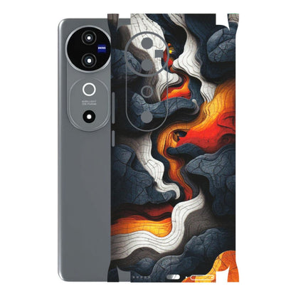 VIVO Z/V/X/T/U/S Series Phone Skins (All Models) - Abstract Volcanic Layers - Matte Finish (M-52) Vivo V40 5G
