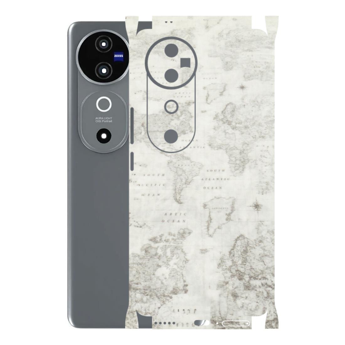 VIVO Z/V/X/T/U/S Series Phone Skins (All Models) - World Travel Map - Transparent Finish (T-04) Vivo V40 5G
