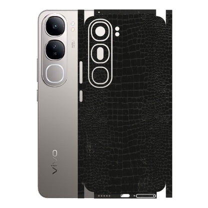 VIVO Z/V/X/T/U/S Series Phone Skins (All Models) - Snake Leather Black - 3D Embossed Finish (L-107) Vivo V40 Lite