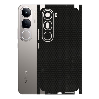 VIVO Z/V/X/T/U/S Series Phone Skins (All Models) - Black honeycomb - 3D Embossed Finish (L-114) Vivo V40 Lite