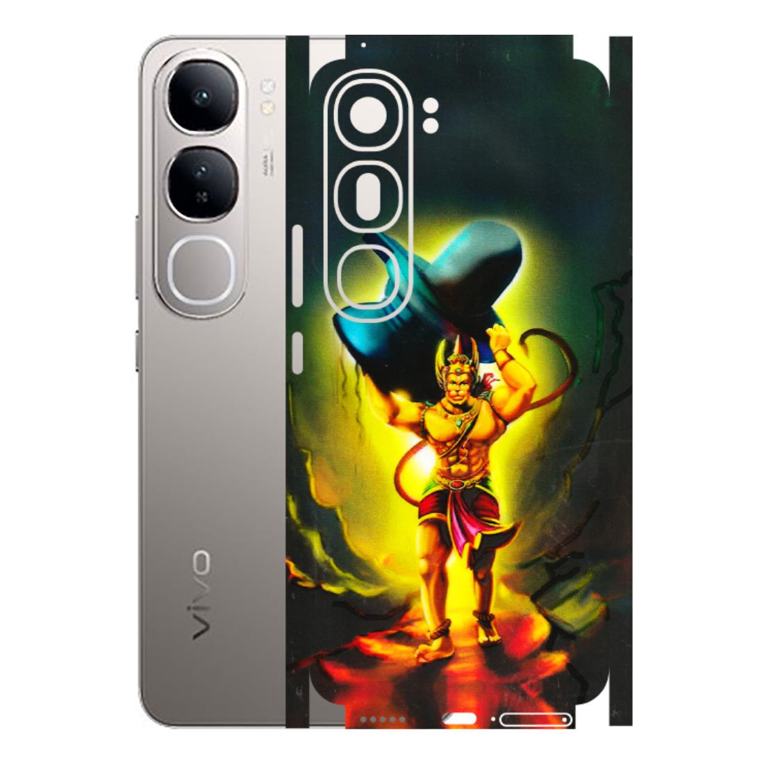 VIVO Z/V/X/T/U/S Series Phone Skins (All Models) - Hanuman Ji - 3D Embossed Finish (L-128) Vivo V40 Lite