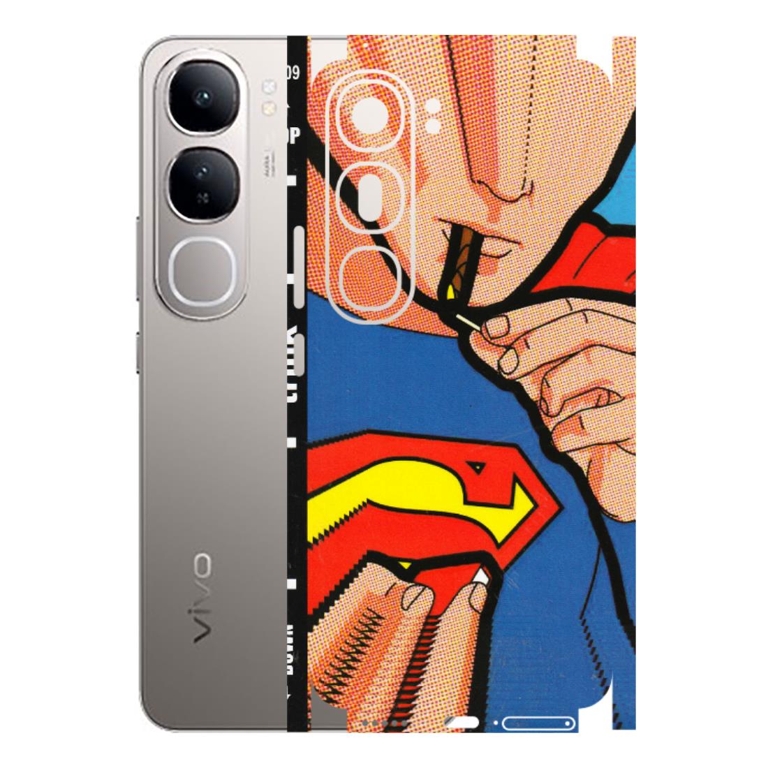 VIVO Z/V/X/T/U/S Series Phone Skins (All Models) - Superman Sutta - 3D Embossed Finish (L-130) Vivo V40 Lite