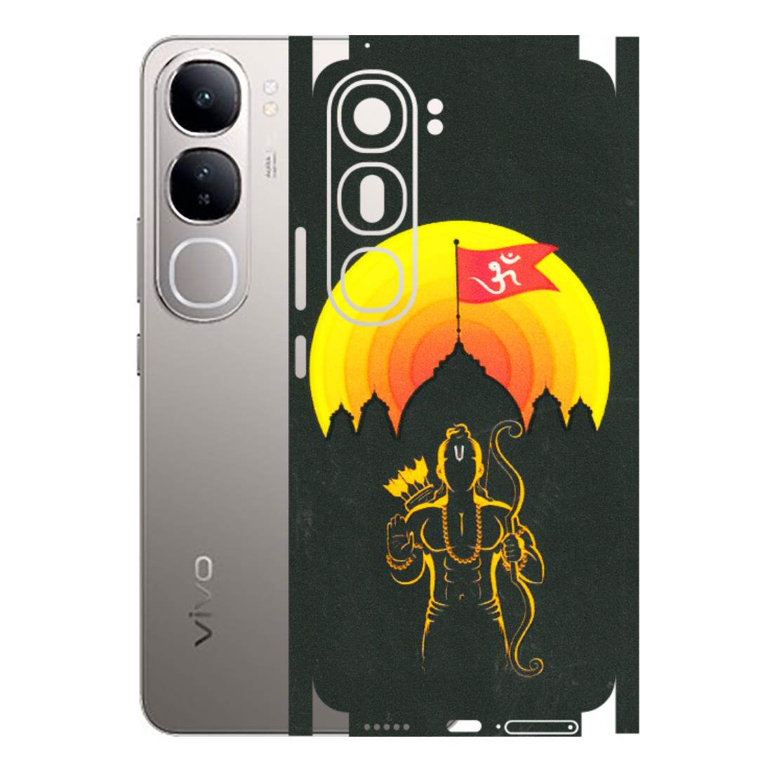 VIVO Z/V/X/T/U/S Series Phone Skins (All Models) - Lord Ram - 3D Embossed Finish (L-132) Vivo V40 Lite