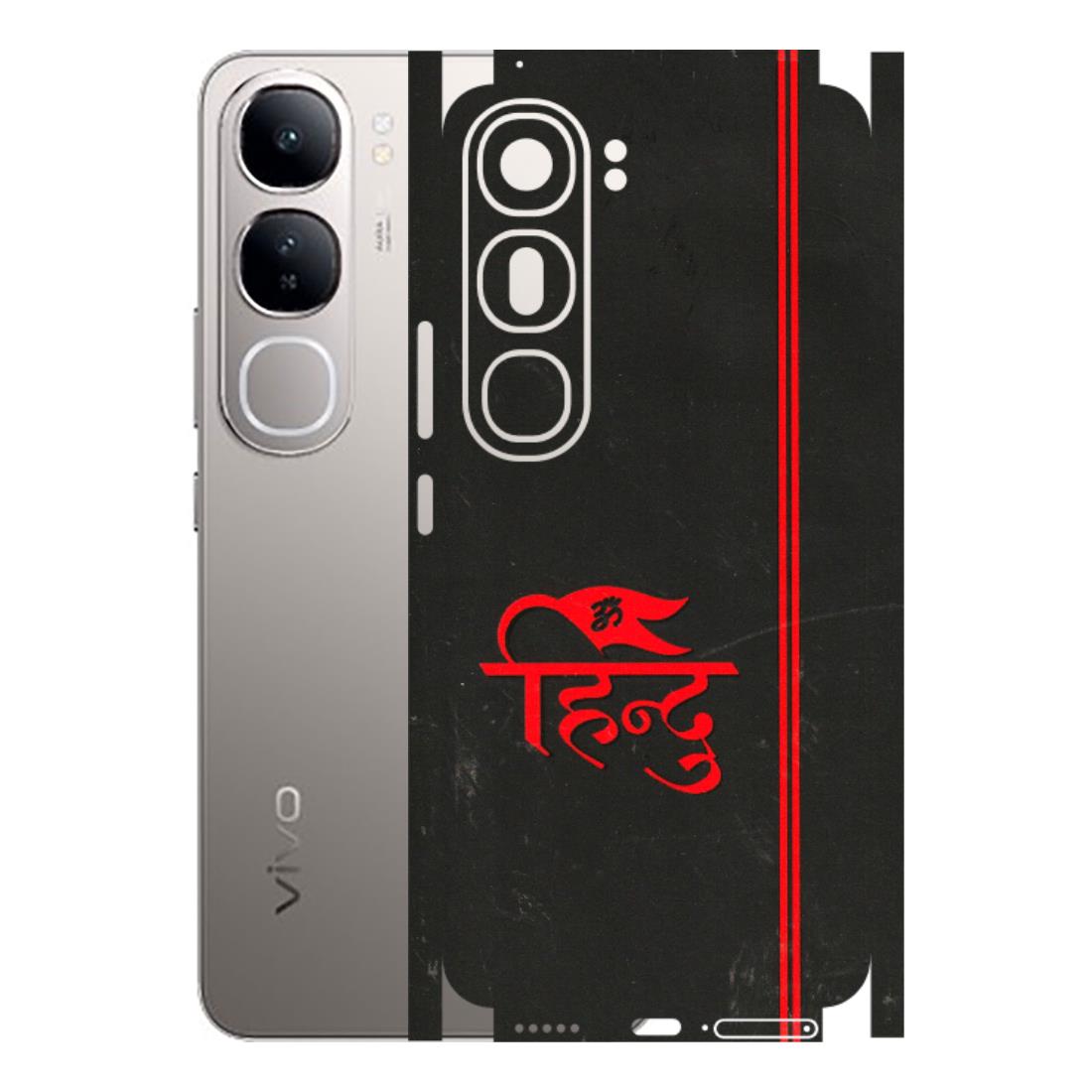 VIVO Z/V/X/T/U/S Series Phone Skins (All Models) - Hindu Black - 3D Embossed Finish (L-153) Vivo V40 Lite