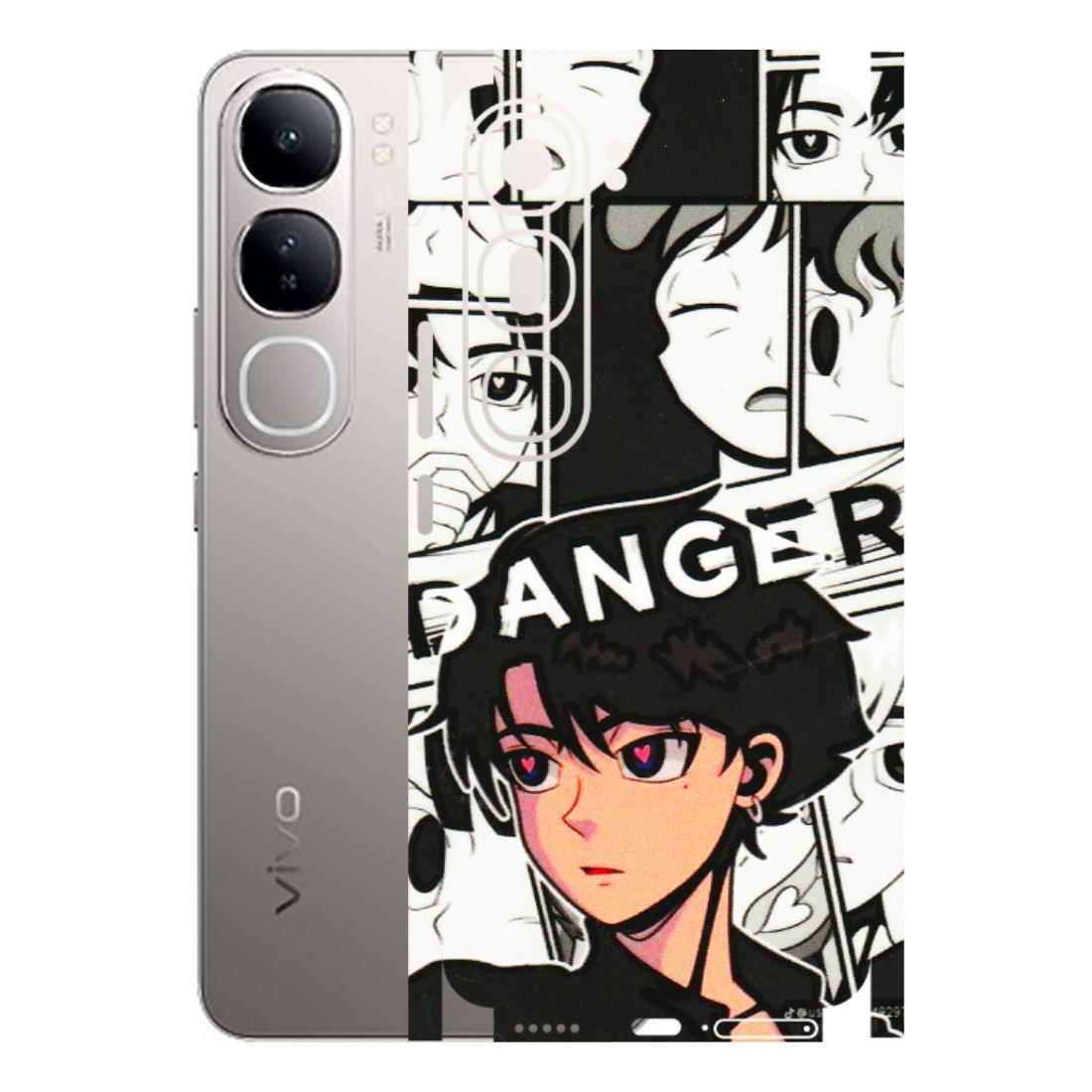 VIVO Z/V/X/T/U/S Series Phone Skins (All Models) - Danger Anime - 3D Embossed Finish (L-155) Vivo V40 Lite