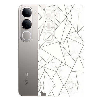 VIVO Z/V/X/T/U/S Series Phone Skins (All Models) - Luxury White Marble Effect - 3D Embossed Finish (L-168) Vivo V40 Lite
