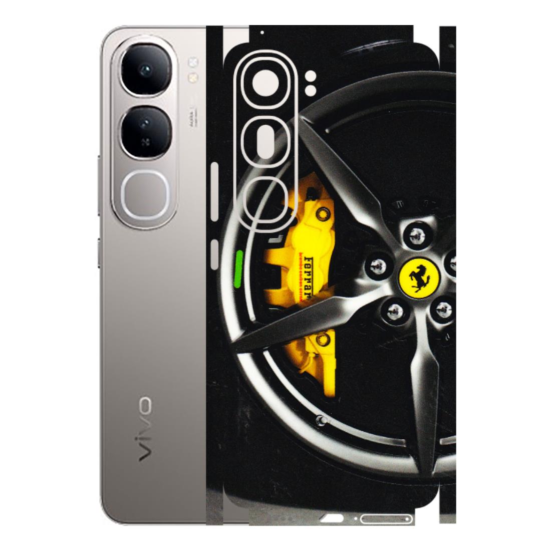 VIVO Z/V/X/T/U/S Series Phone Skins (All Models) - Ferrari Wheel Alloy - 3D Embossed Finish (L-173) Vivo V40 Lite