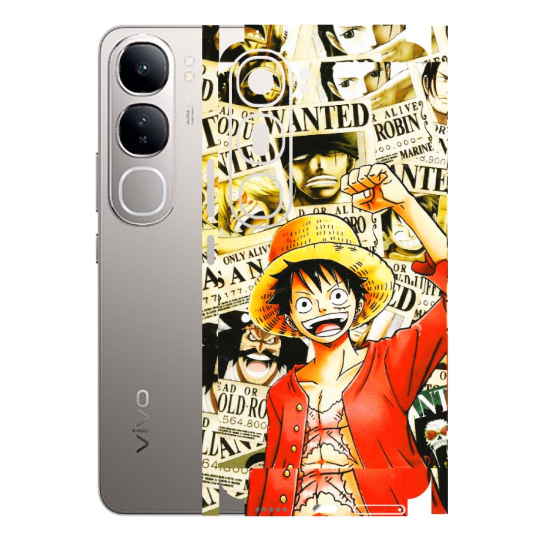 VIVO Z/V/X/T/U/S Series Phone Skins (All Models) - Luffy Anime - 3D Embossed Finish (L-177) Vivo V40 Lite