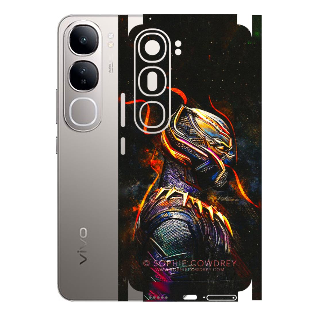VIVO Z/V/X/T/U/S Series Phone Skins (All Models) - Black Panther - 3D Embossed Finish (L-190) Vivo V40 Lite