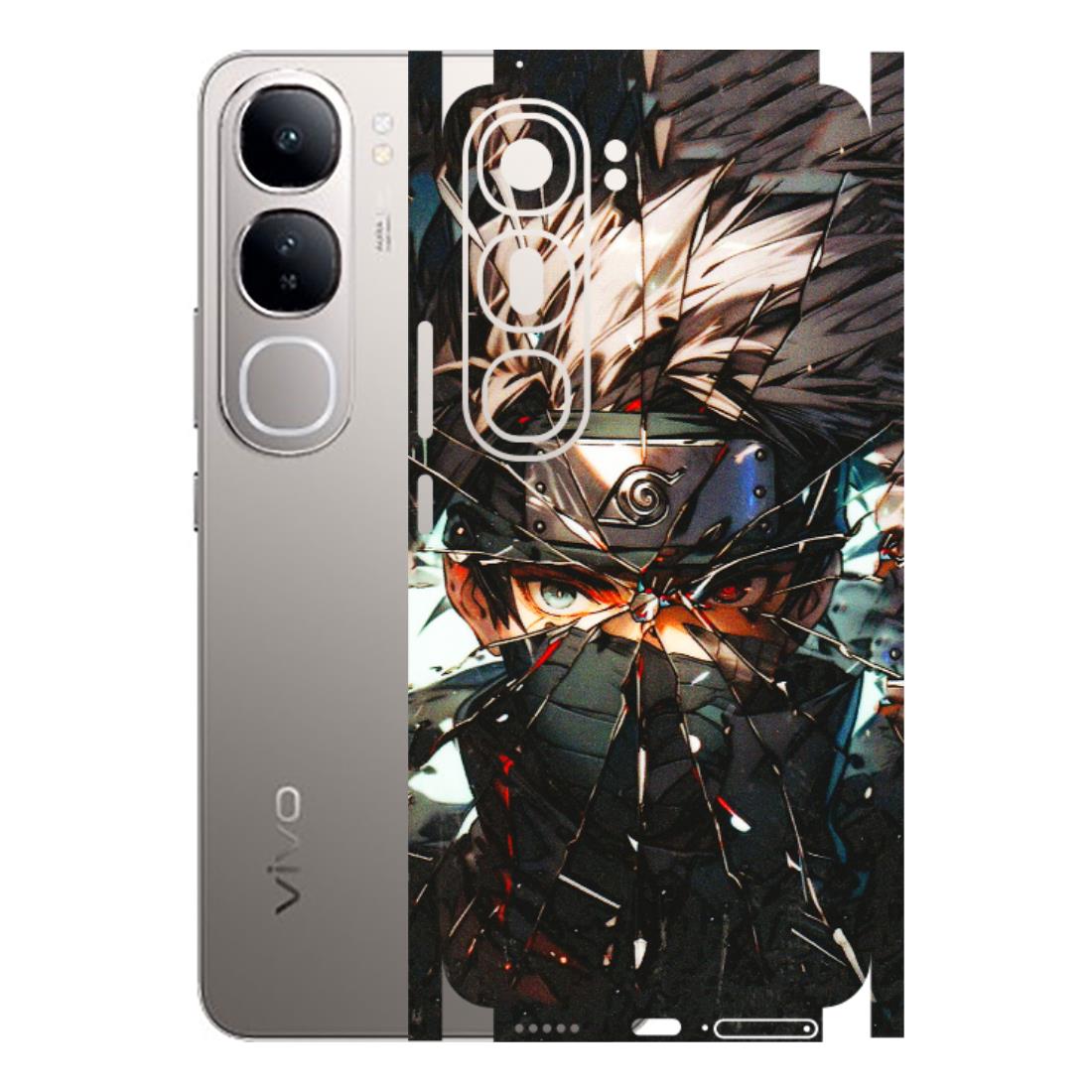 VIVO Z/V/X/T/U/S Series Phone Skins (All Models) - Kakashi Shattered Glass Effect - 3D Embossed Finish (L-237) Vivo V40 Lite