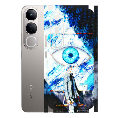 VIVO Z/V/X/T/U/S Series Phone Skins (All Models) - Gojo Satoru evil eye - 3D Embossed Finish (L-239) Vivo V40 Lite