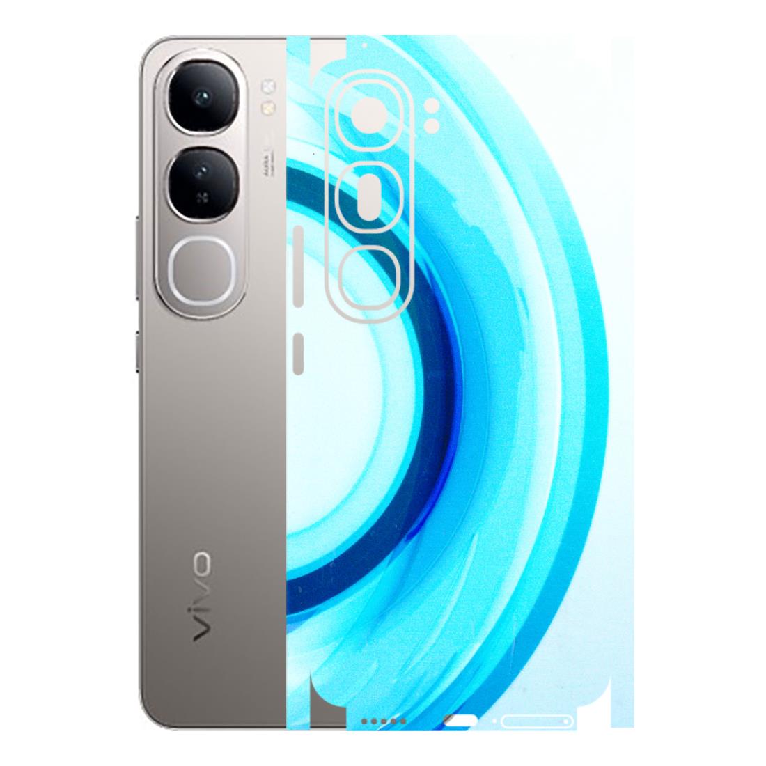 VIVO Z/V/X/T/U/S Series Phone Skins (All Models) - The Blue Curve - 3D Embossed Finish (L-244) Vivo V40 Lite