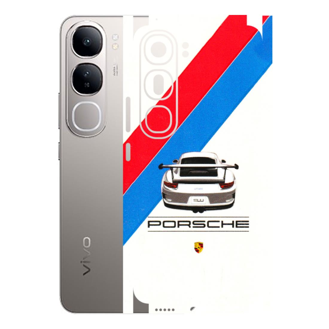 VIVO Z/V/X/T/U/S Series Phone Skins (All Models) - Porche Car Sober Logo - 3D Embossed Finish (L-248) Vivo V40 Lite