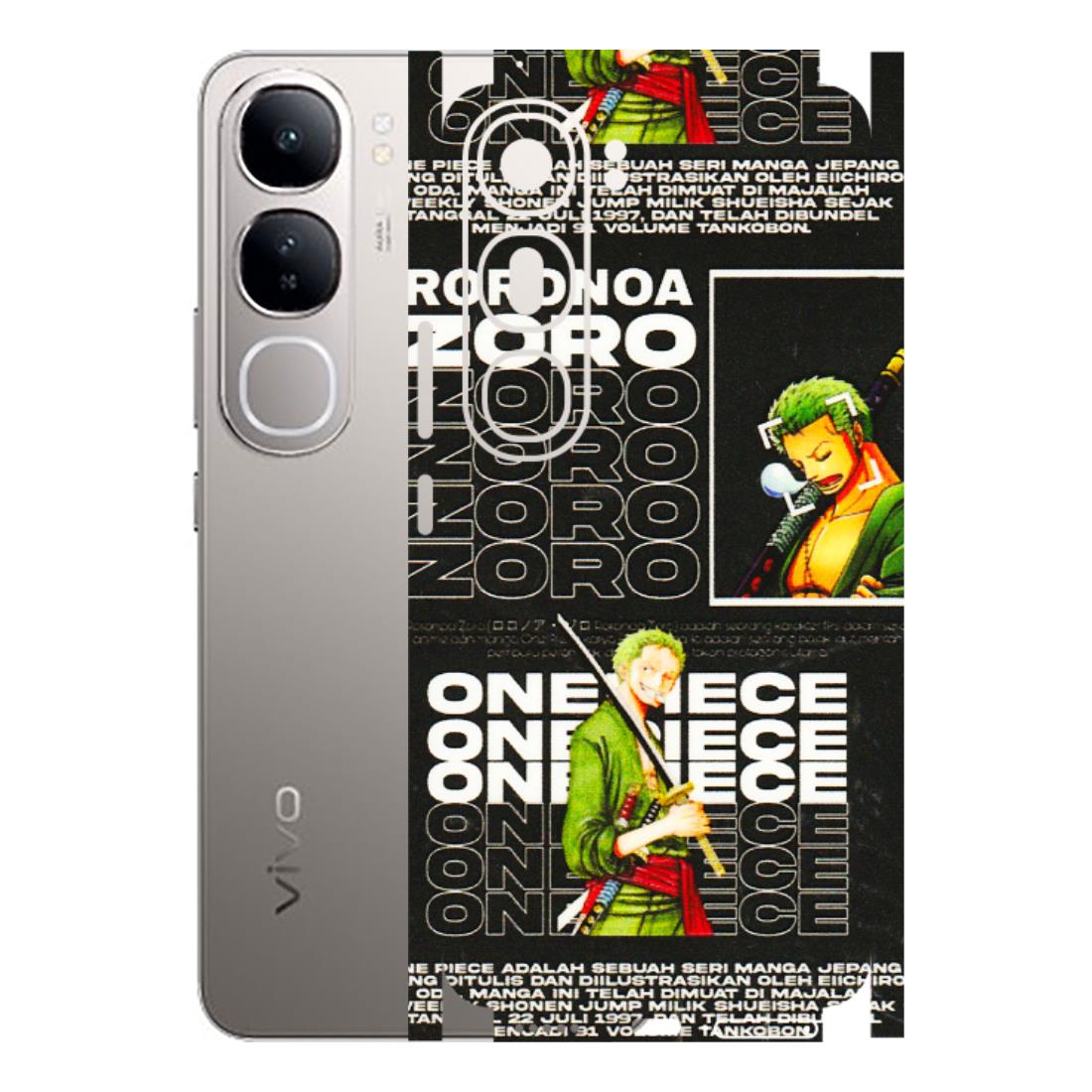 VIVO Z/V/X/T/U/S Series Phone Skins (All Models) - One Piece Zoro - 3D Embossed Finish (L-250) Vivo V40 Lite