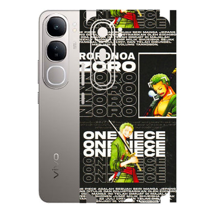 VIVO Z/V/X/T/U/S Series Phone Skins (All Models) - One Piece Zoro - 3D Embossed Finish (L-250) Vivo V40 Lite