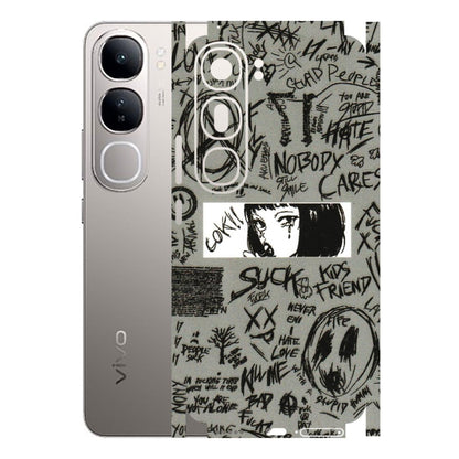 VIVO Z/V/X/T/U/S Series Phone Skins (All Models) - Never Have Love Anime - 3D Embossed Finish (L-260) Vivo V40 Lite