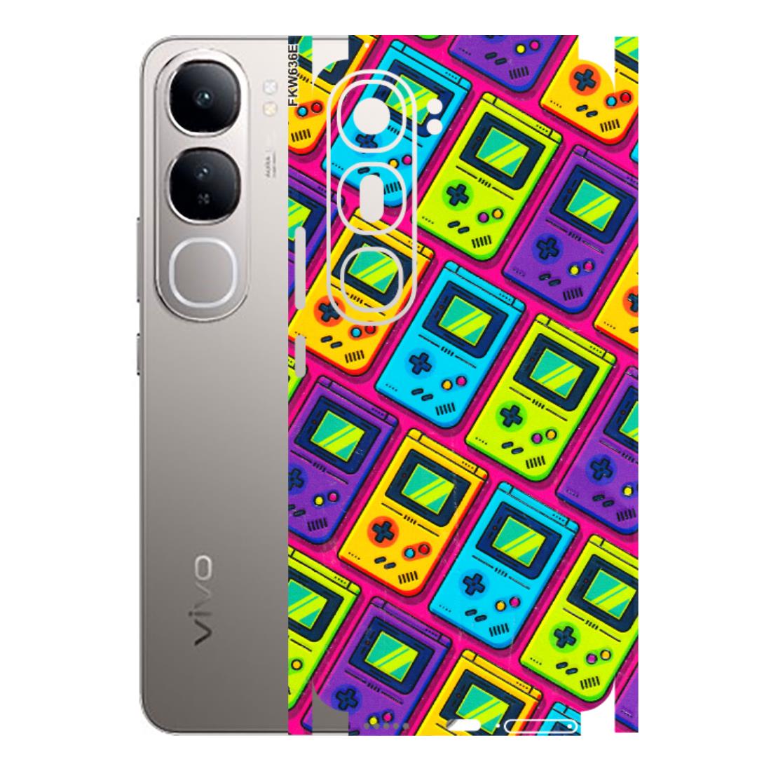 VIVO Z/V/X/T/U/S Series Phone Skins (All Models) - Gameboy Colourful - 3D Embossed Finish (L-266) Vivo V40 Lite