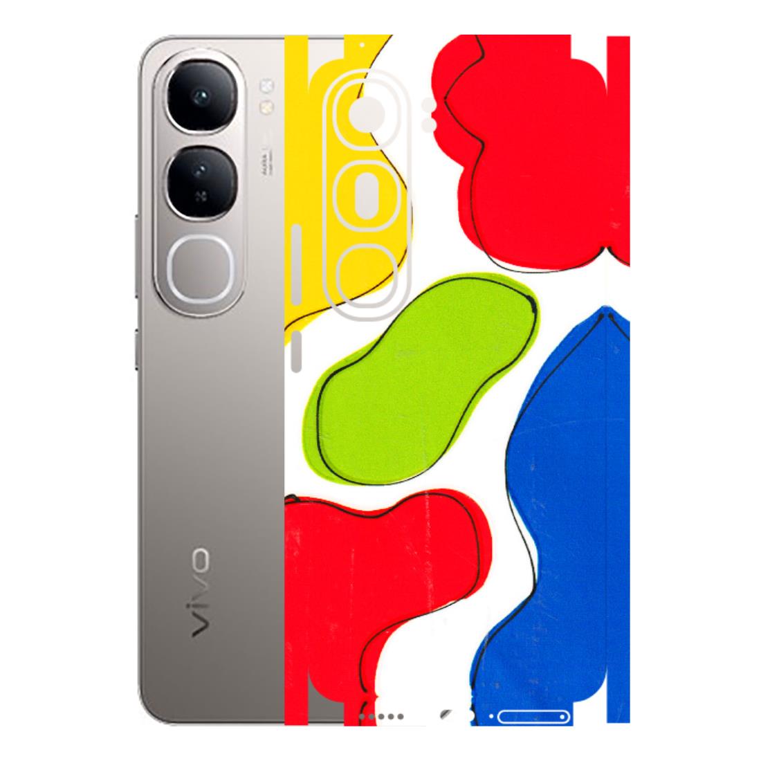 VIVO Z/V/X/T/U/S Series Phone Skins (All Models) - RGB Colour Paint - 3D Embossed Finish (L-284) Vivo V40 Lite