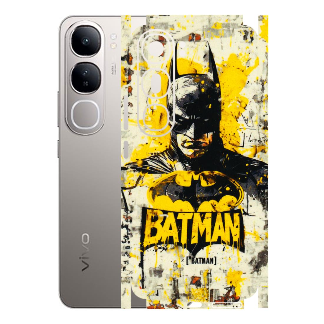 VIVO Z/V/X/T/U/S Series Phone Skins (All Models) - Batman Yellow BT - 3D Embossed Finish (L-304) Vivo V40 Lite