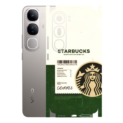 VIVO Z/V/X/T/U/S Series Phone Skins (All Models) - Starbucks Barcode - 3D Embossed Finish (L-308) Vivo V40 Lite