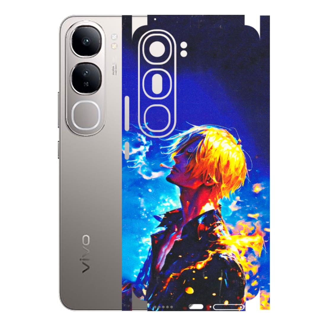 VIVO Z/V/X/T/U/S Series Phone Skins (All Models) - Sanji Vinsmoke One Piece - 3D Embossed Finish (L-319) Vivo V40 Lite