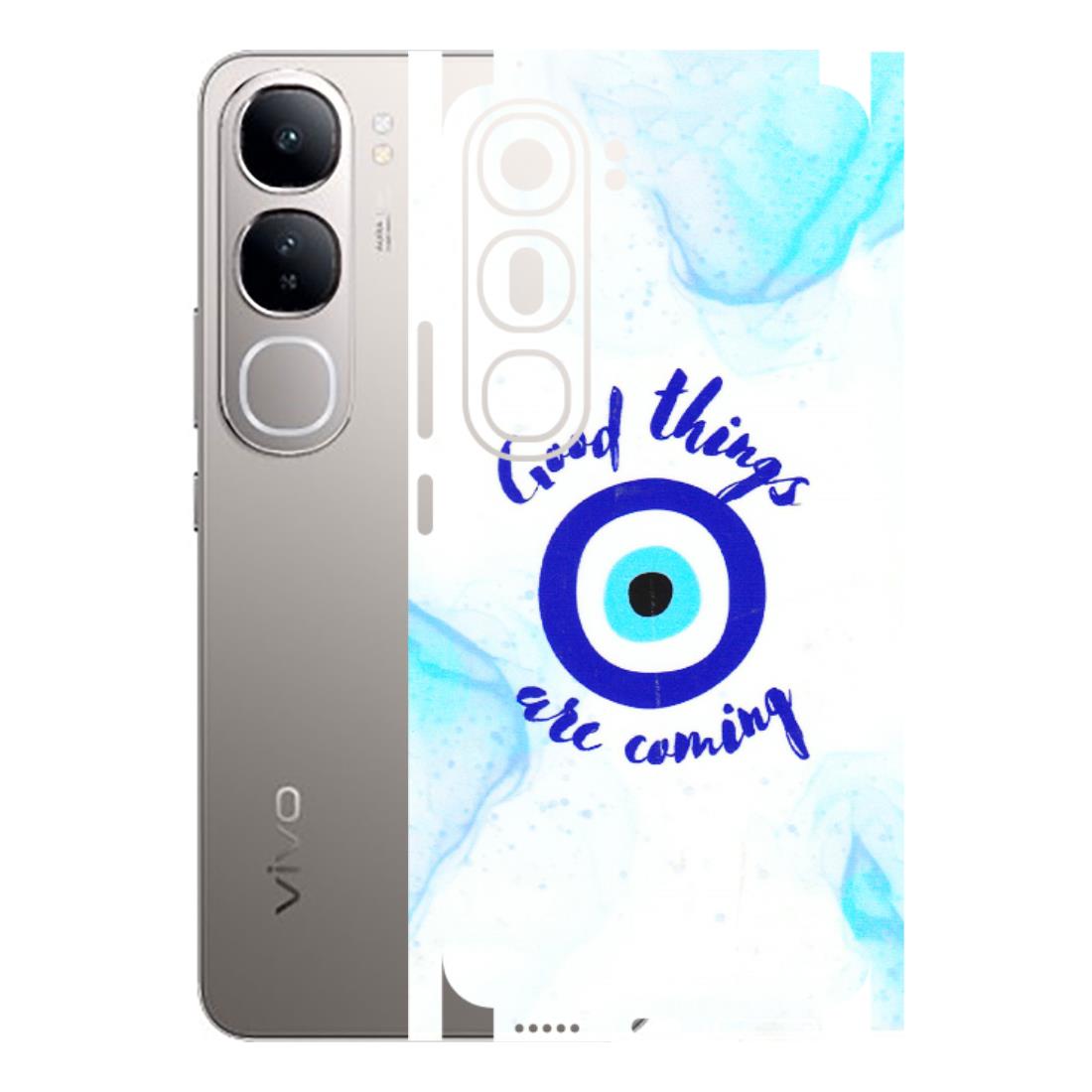 VIVO Z/V/X/T/U/S Series Phone Skins (All Models) - Evil Eye Good Things Are Coming - 3D Embossed Finish (L-322) Vivo V40 Lite
