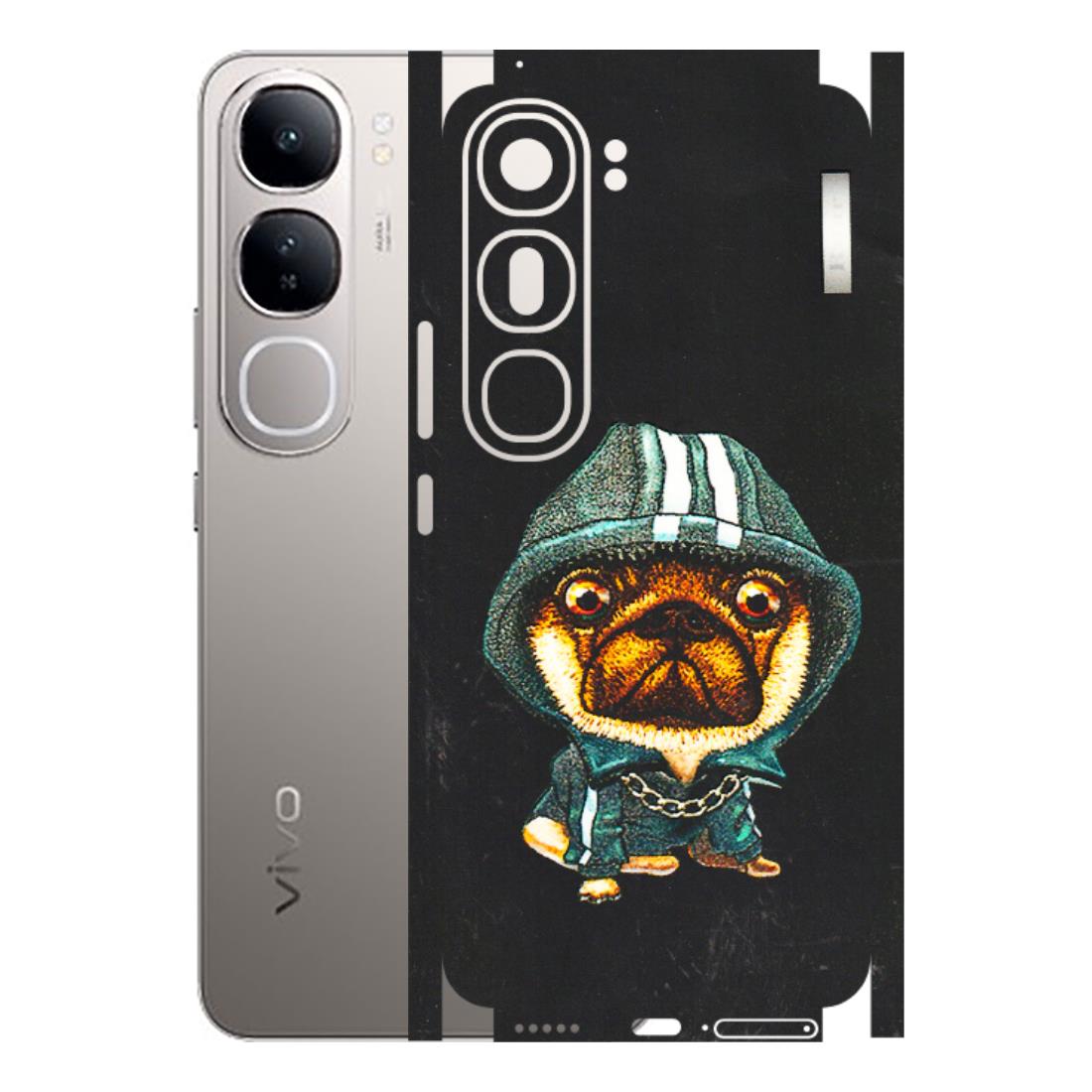 VIVO Z/V/X/T/U/S Series Phone Skins (All Models) - Puppy N Hoodie - 3D Embossed Finish (L-90) Vivo V40 Lite