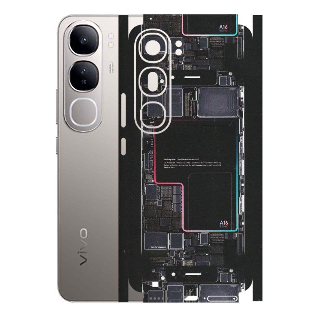 VIVO Z/V/X/T/U/S Series Phone Skins (All Models) - Motherboard Circuit Layout - Matte Finish (M-117) Vivo V40 Lite