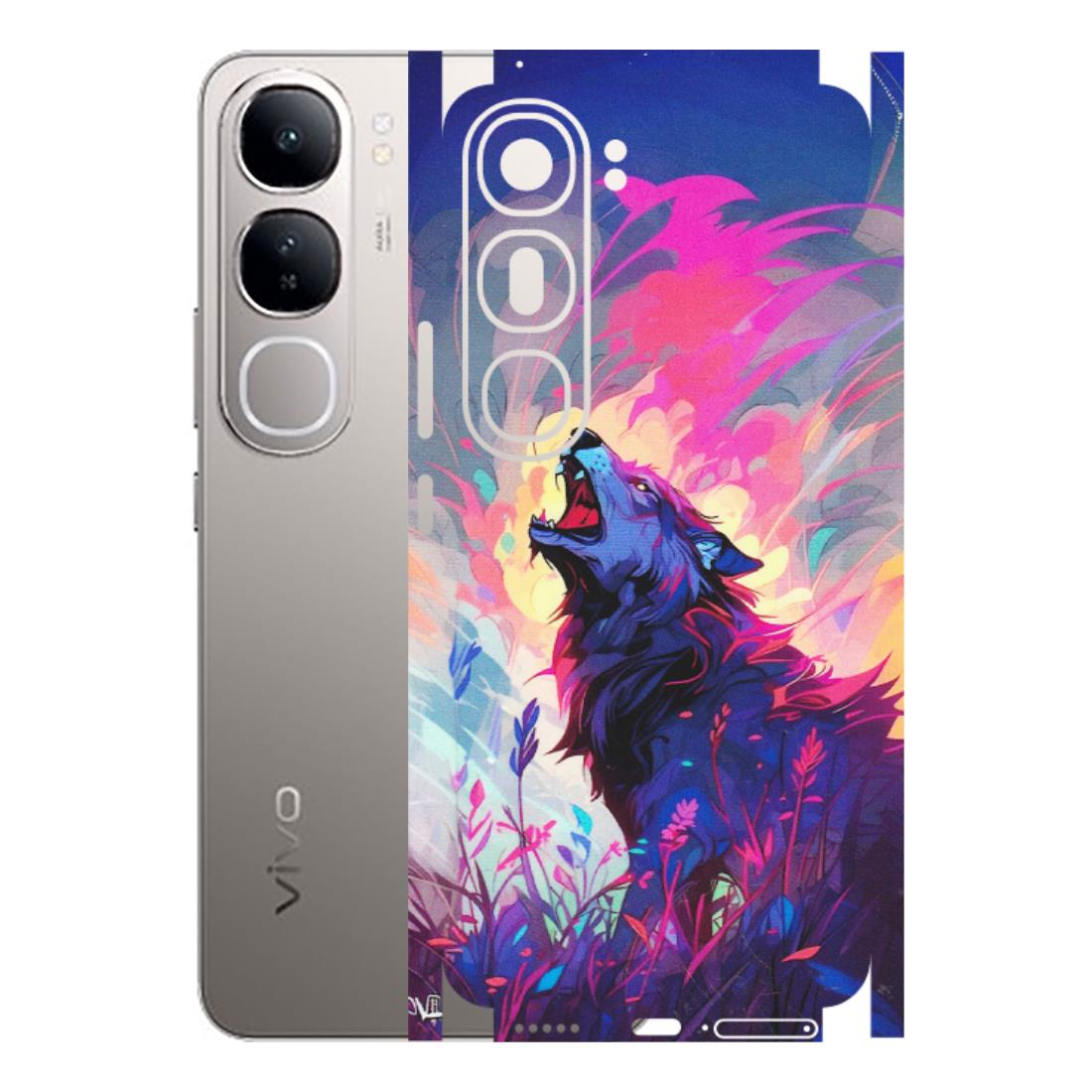 VIVO Z/V/X/T/U/S Series Phone Skins (All Models) - New Wild Wolf Abstract - Matte Finish (M-125) Vivo V40 Lite